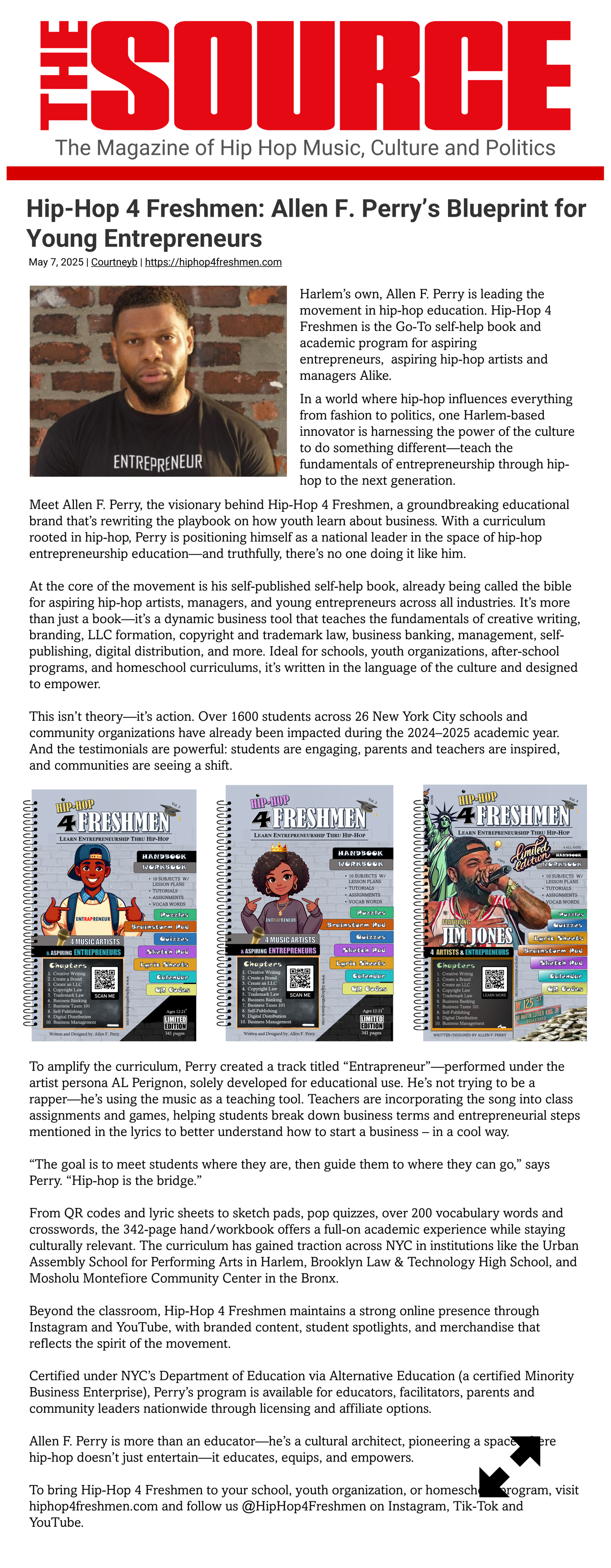 Hip-Hop 4 Freshem: Allen F. Perry's Blueprint for Young Entrepreneurs